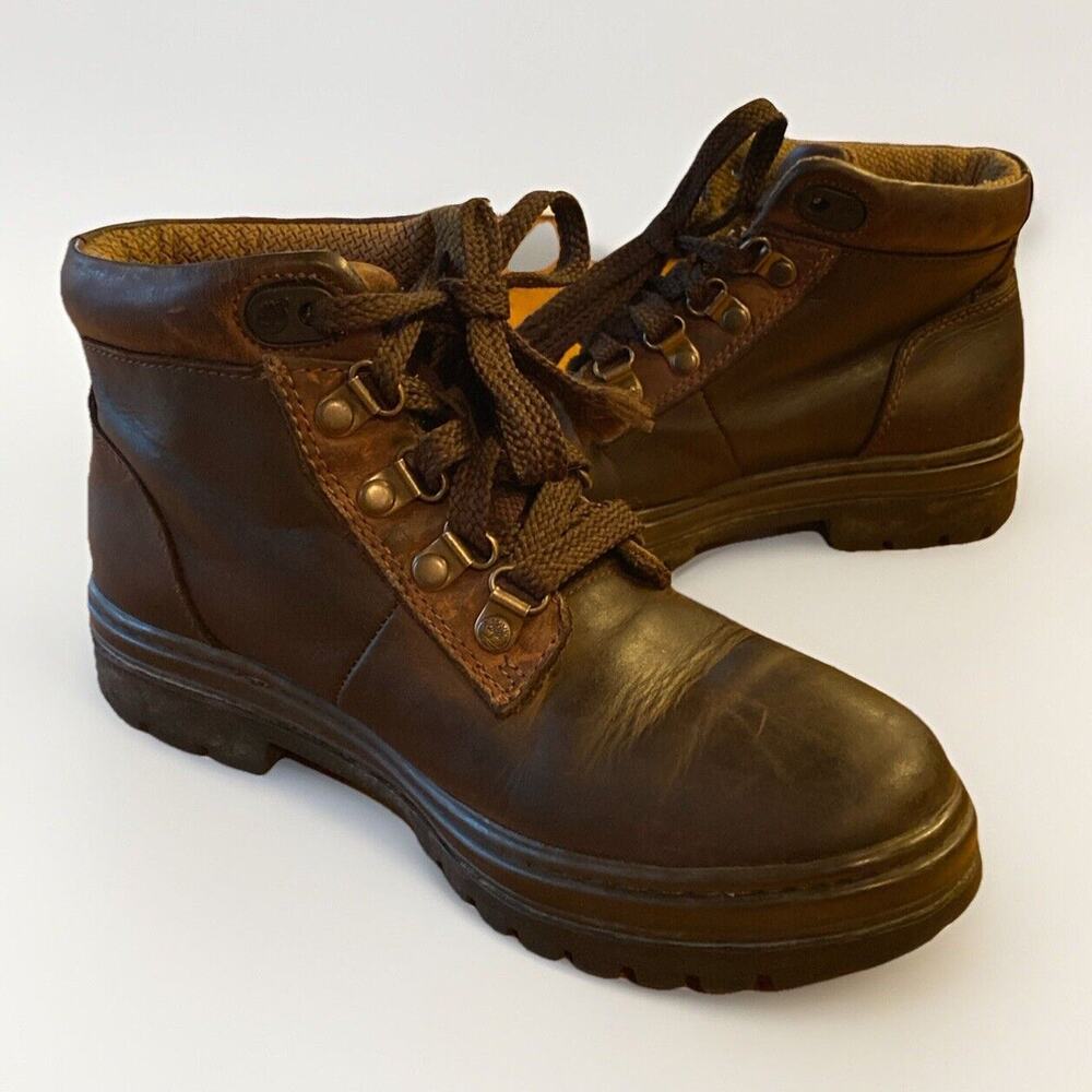 Timberland Lace Up Leather Hiking Boots 12343 Womens SZ 6.5